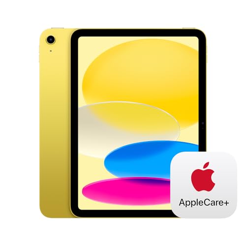 Apple iPad (10th Generation): with A14 Bionic chip, 10.9-inch Liquid Retina Display, 64GB, Wi-Fi 6 + 5G Cellular, 12MP front/12MP Back Camera, Touch ID, All-Day Battery Life – Silver