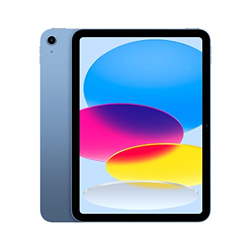 Apple iPad (10th Generation): with A14 Bionic chip, 10.9-inch Liquid Retina Display, 64GB, Wi-Fi 6 + 5G Cellular, 12MP front/12MP Back Camera, Touch ID, All-Day Battery Life – Silver